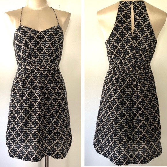 Madewell Silk Dress Ikat Floral Daylight 0 C5228 - Picture 2 of 8